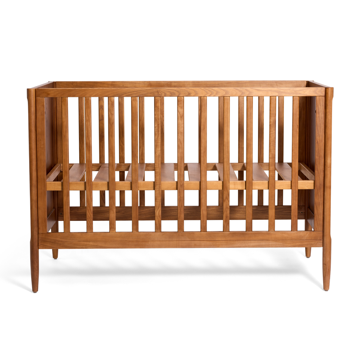 Cariboo Marlow walnut cot, end view
