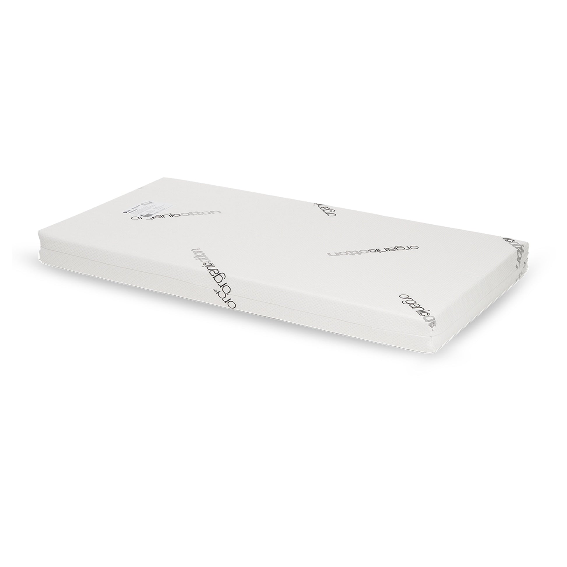Gaia Eos Cot Mattress — top-down view of full 140x70cm Australian made sleep surface