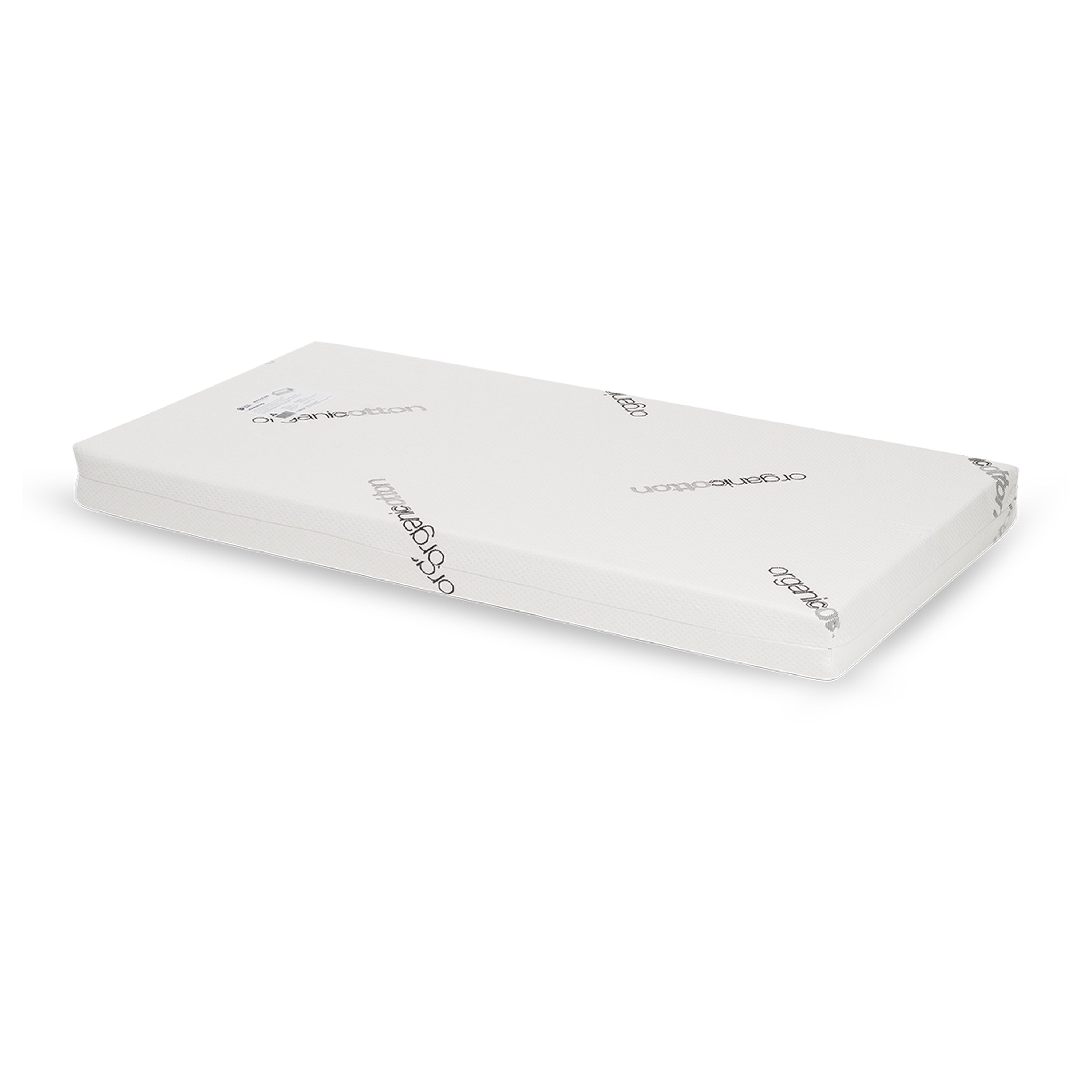 Gaia Eos Cot Mattress — top-down view of full 140x70cm Australian made sleep surface