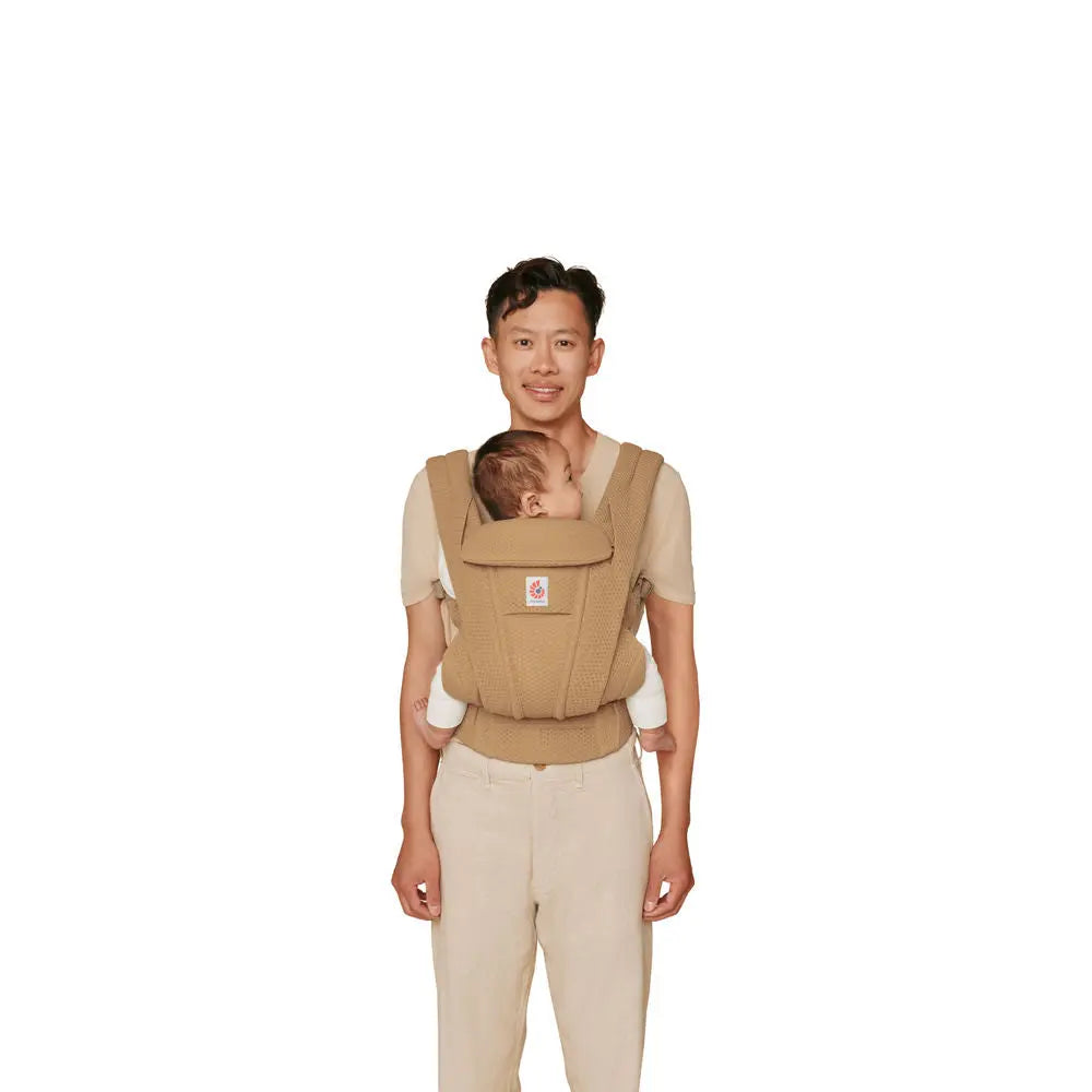 ergobaby camel carrier Ergobaby Omni Deluxe All-in-One Mesh Baby Carrier - Camel