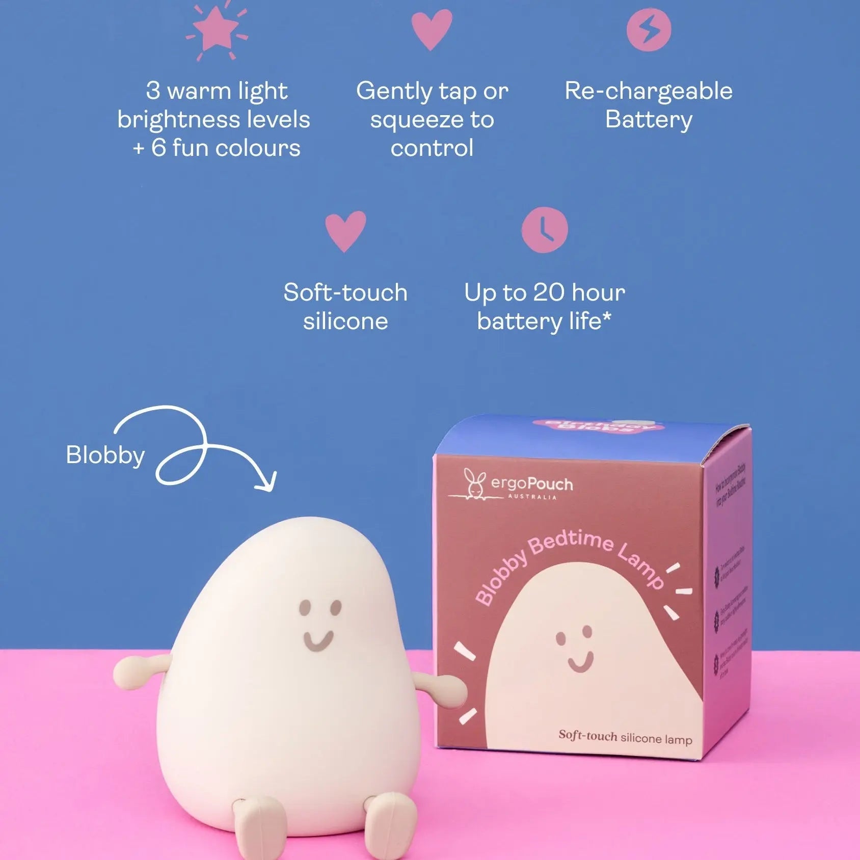 Ergopouch Blobby Bedtime Lamp Taupe