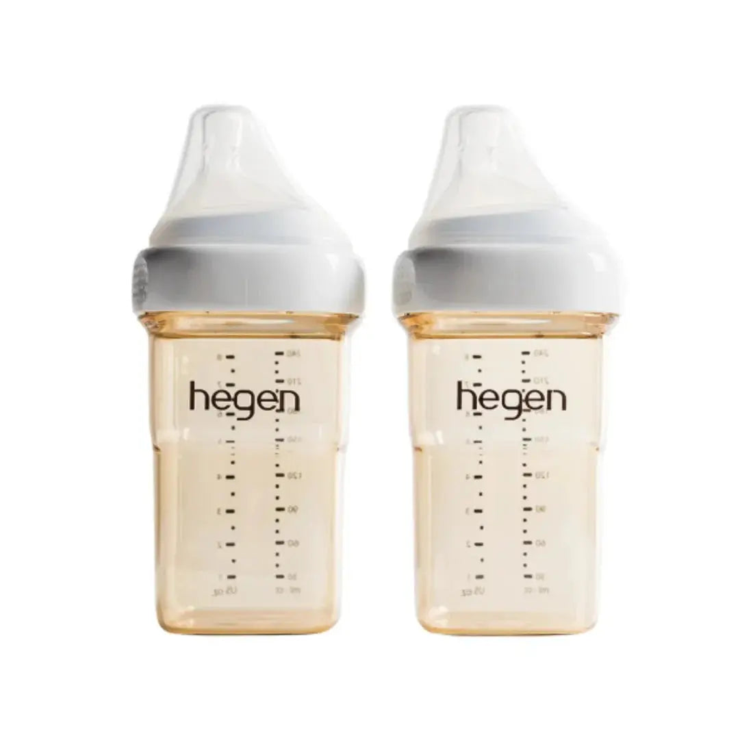 Hegen PCTO™ 240ml Feeding Bottle PPSU, 2-Pack with 2 x Medium Flow Teat