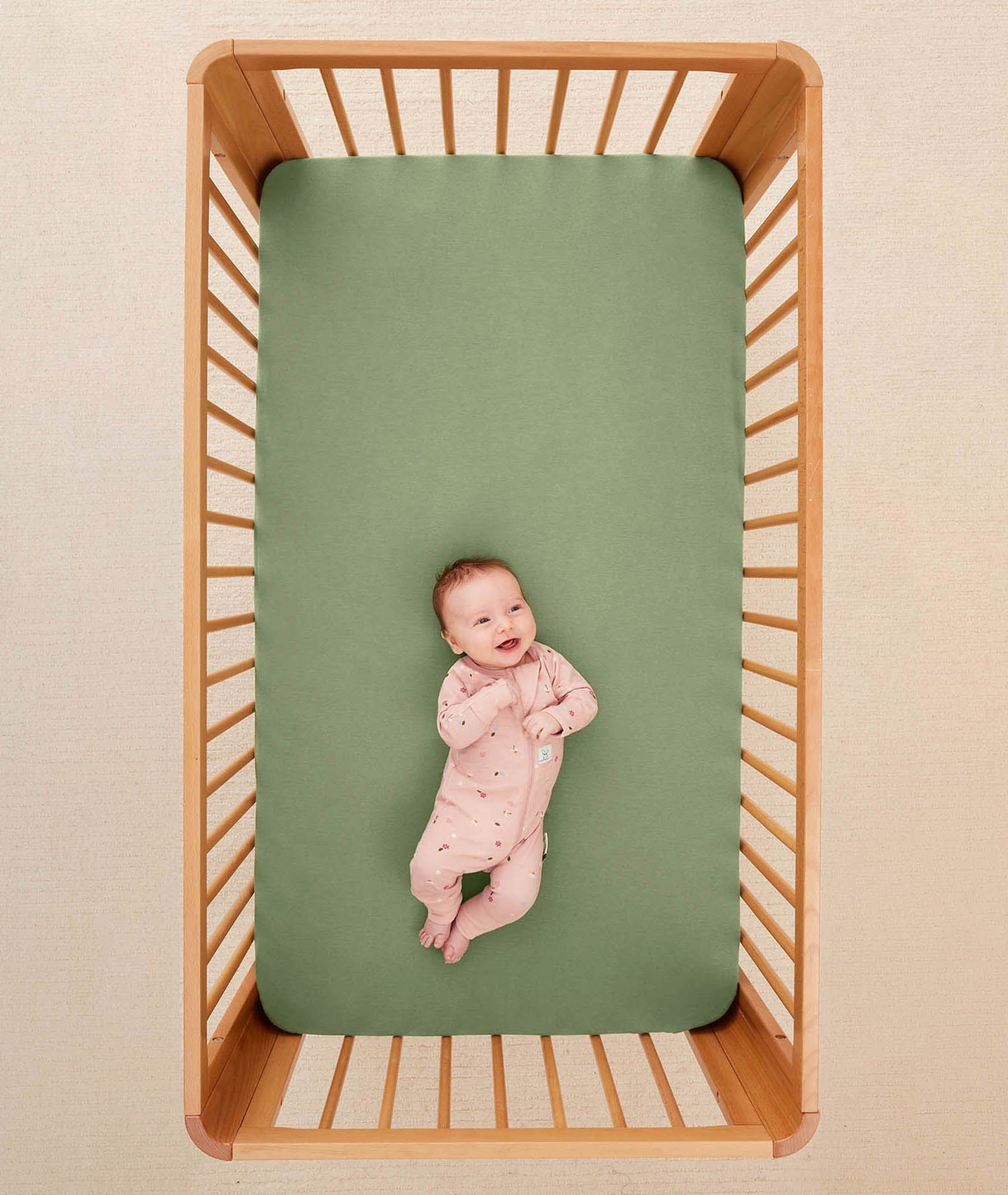 Organic Fitted Sheet Moss