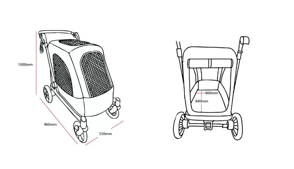Formates Limo Pet Stroller