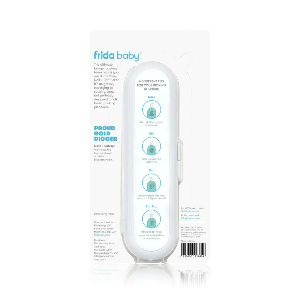 Frida 3-in-1 Nose, Nail + Ear Picker