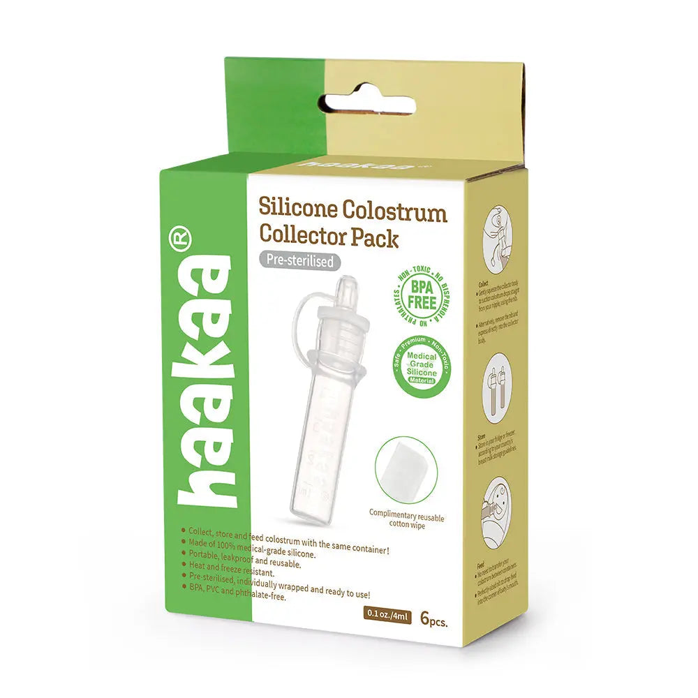 Haakaa Silicone Colostrum Collector Set Pre Sterilised - 6pk
