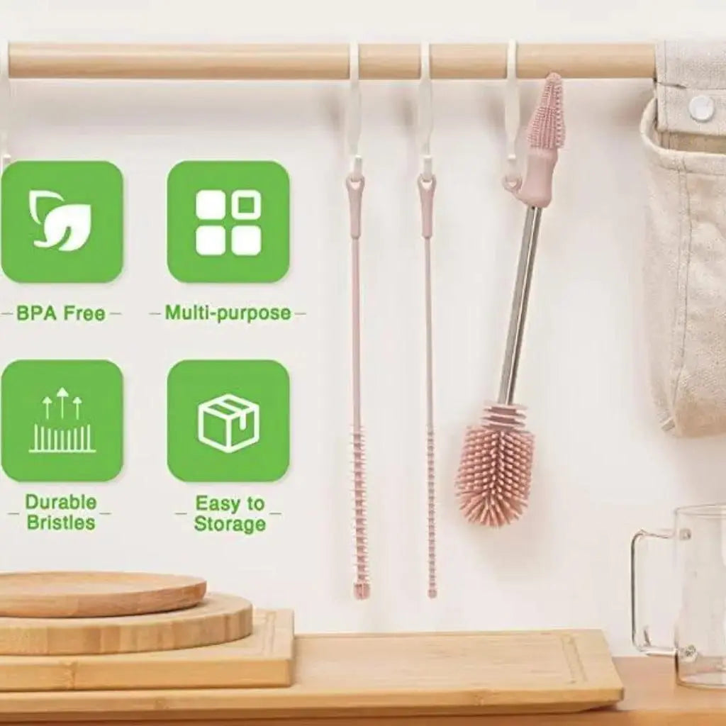 Haakaa Silicone Double-Ended Bottle Brush