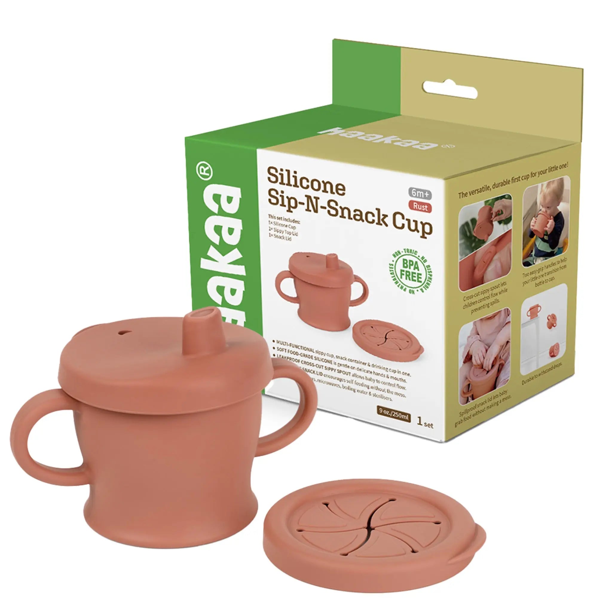 Haakaa Silicone Sip-N-Snack Cup