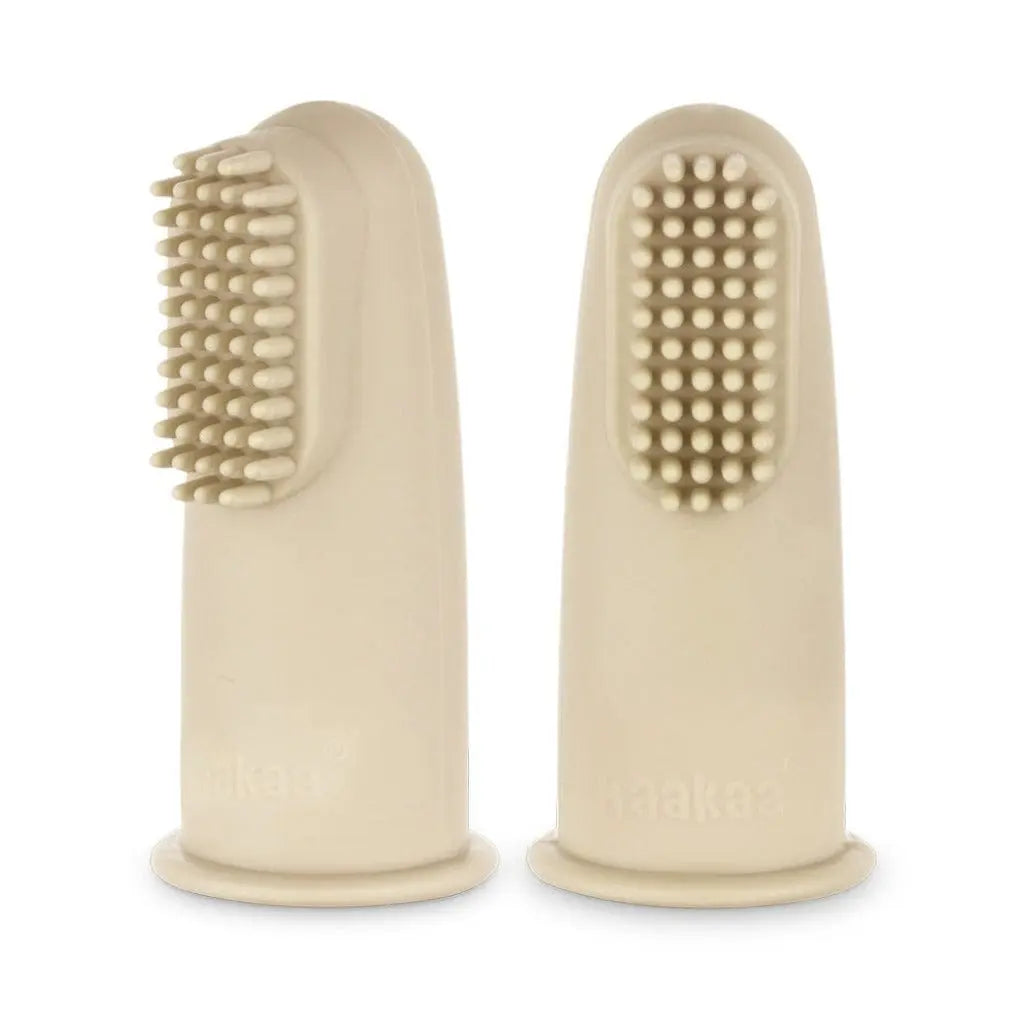 Haakaa Textured Silicone Finger Toothbrush - 2pk