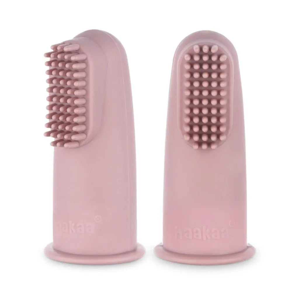 Haakaa Textured Silicone Finger Toothbrush - 2pk
