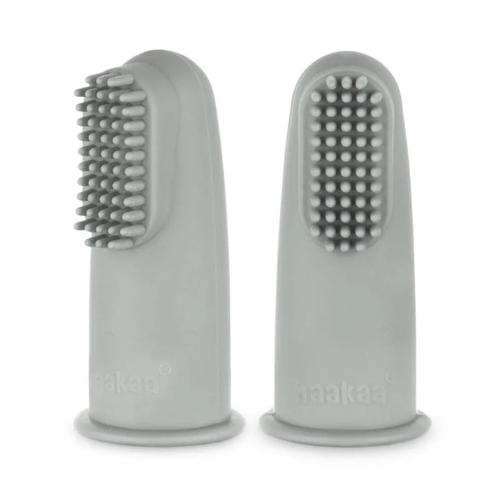 Haakaa Textured Silicone Finger Toothbrush - 2pk