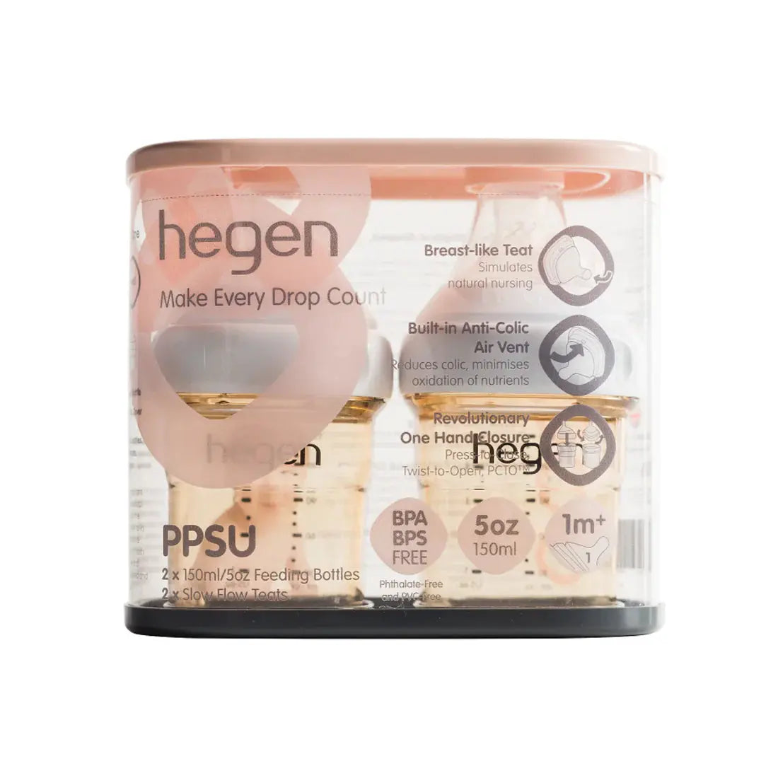 Hegen PCTO 150ml Feeding Bottle PPSU 2pk