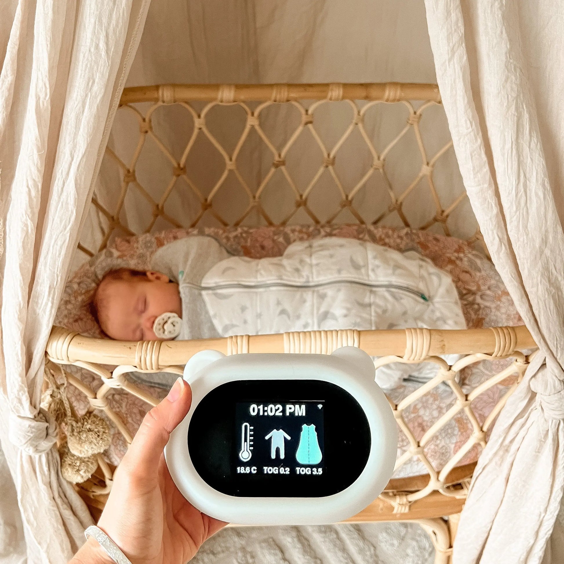 Baby Sleepwear Guide, Night Light and Thermometer