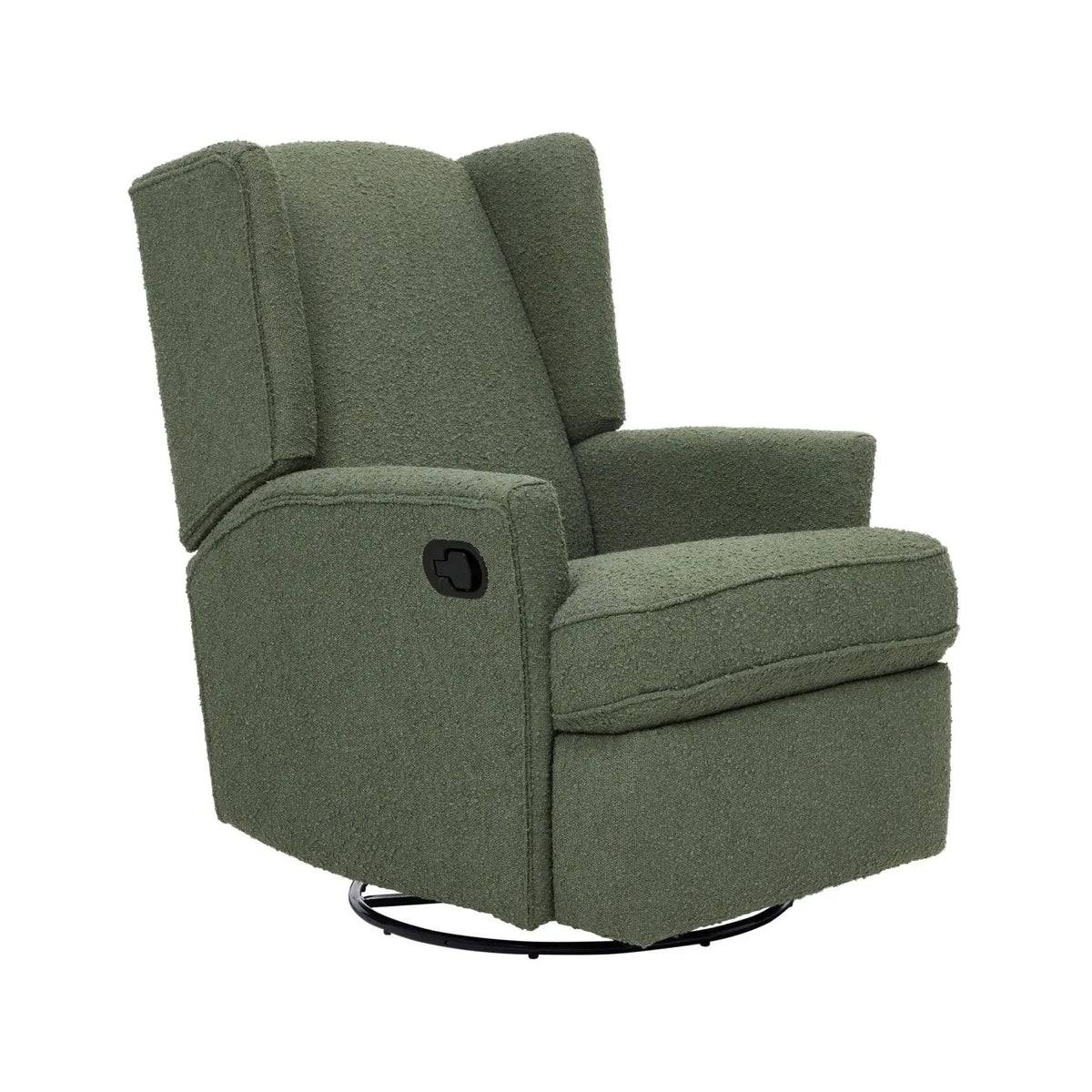 Il Tutto Chelsea Recliner Glider Nursery Chair - Olive Boucle