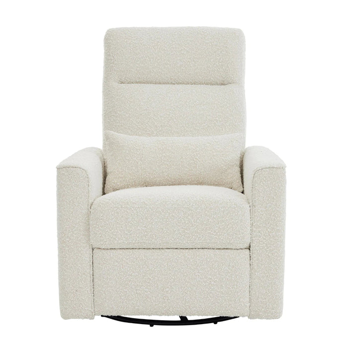 Il Tutto Paige Glider Recliner Chair in Vanilla Bouclé