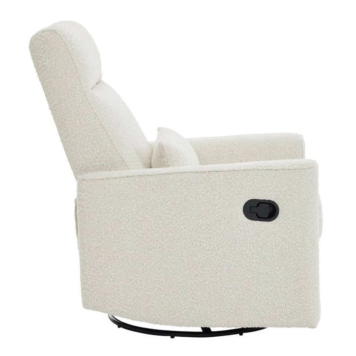 Il Tutto Paige Glider Recliner Chair in Vanilla Bouclé