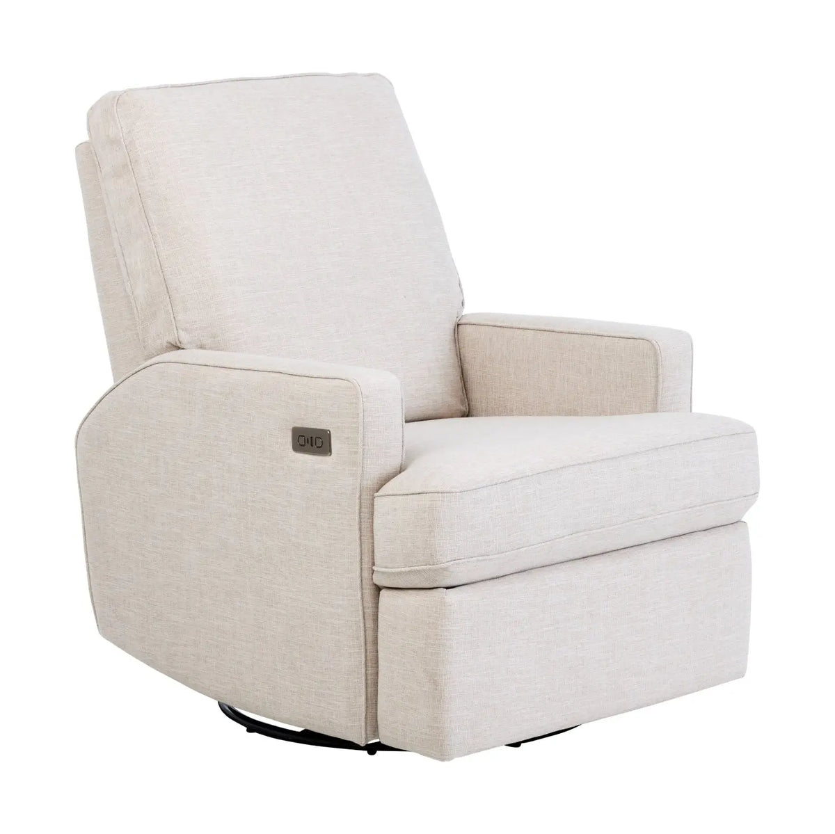 Il Tutto Quinn Electric Recliner Glider Chair with USB - Egg Shell