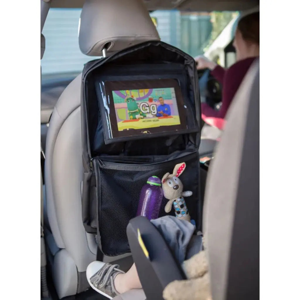 Infasecure Zip Up Organiser With Tablet Holder - Black