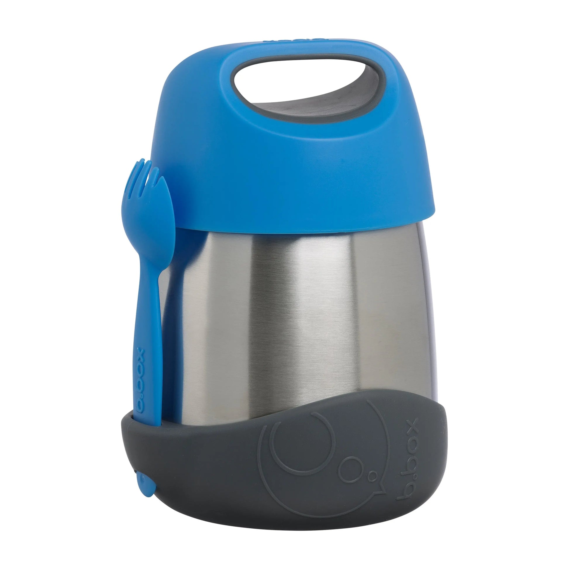 insulated food jar - blue slate