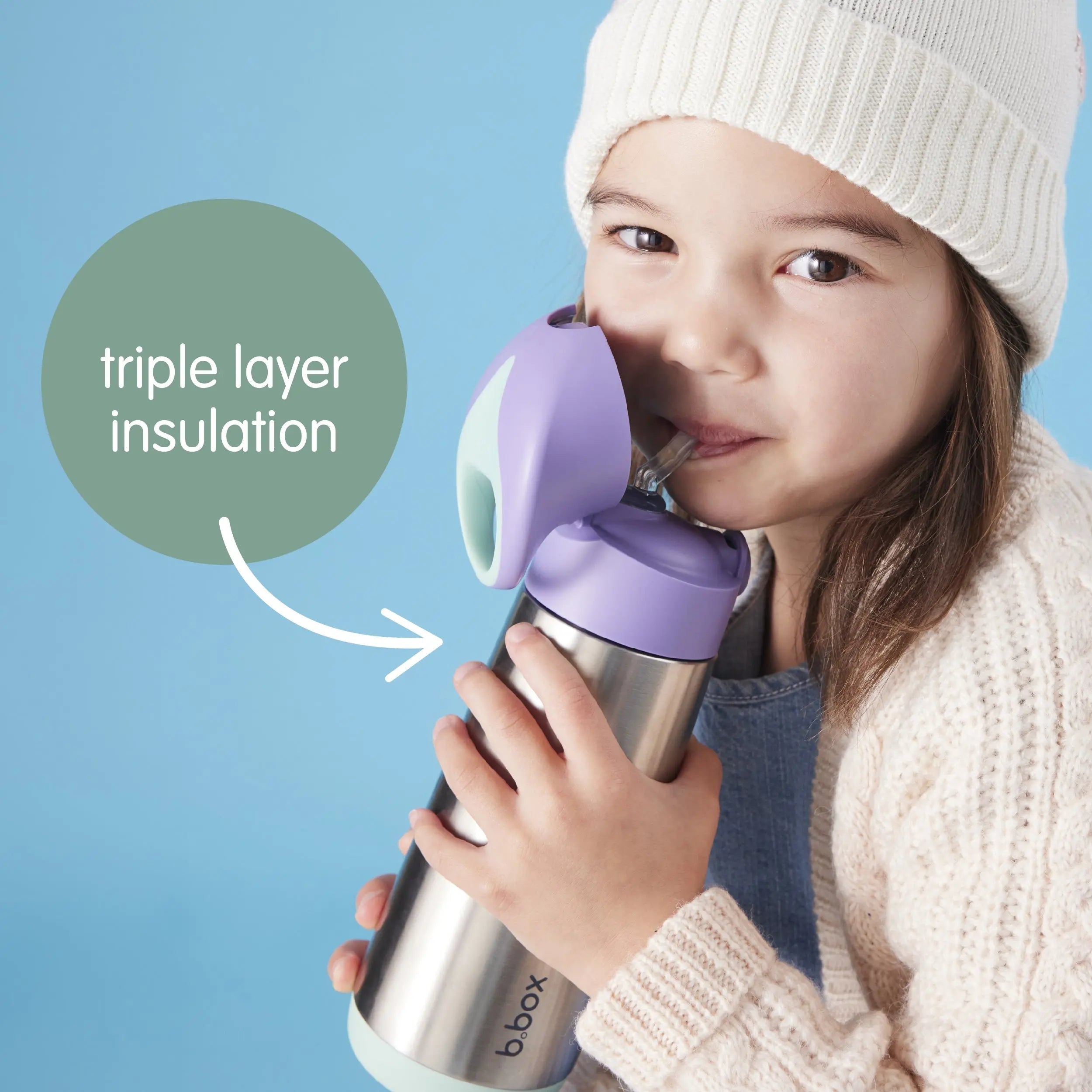 500mL insulated drink bottle - midnight