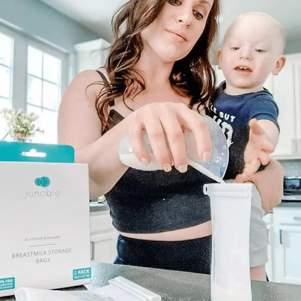 Junobie Reusable Silicone Breastmilk Storage Bags- 2pk