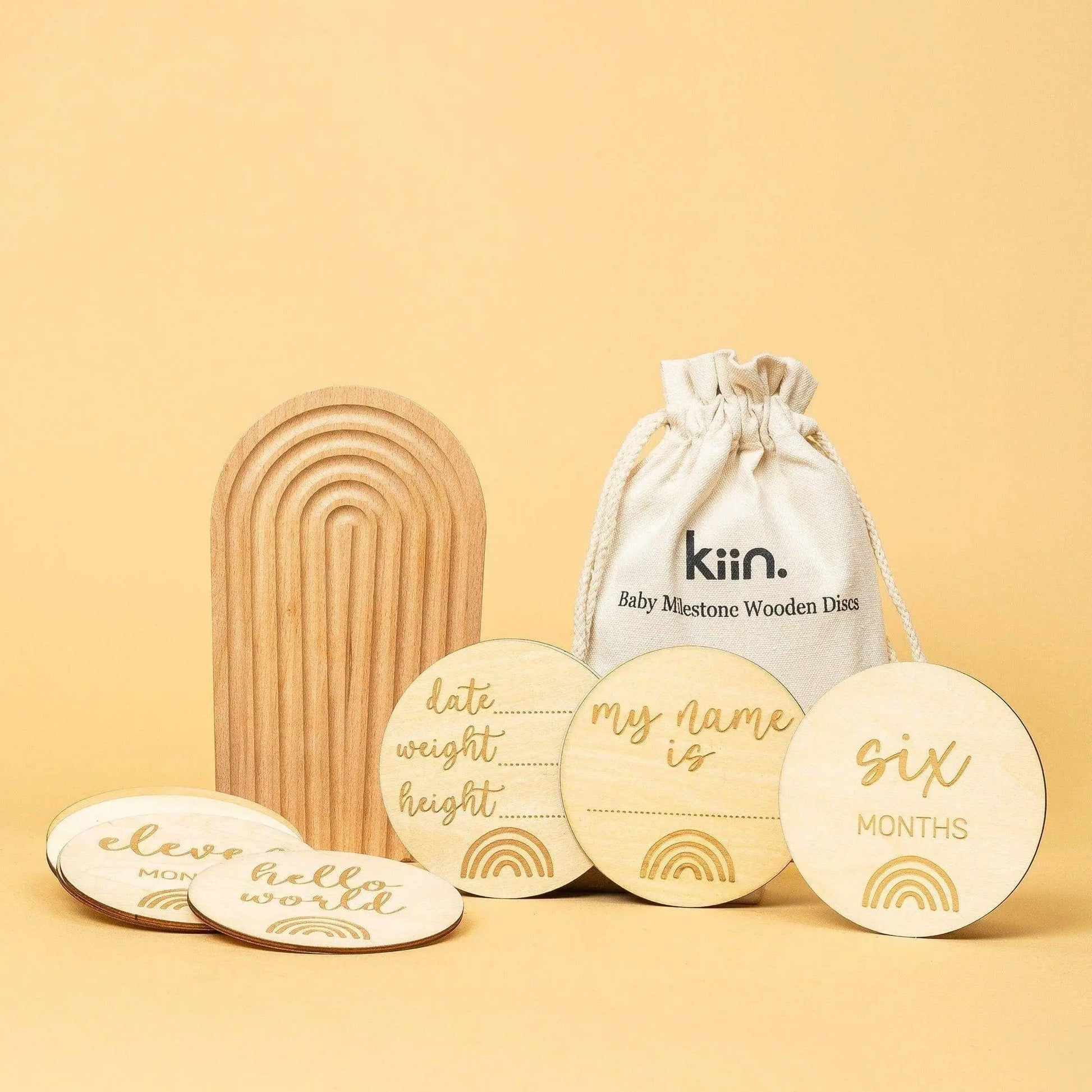 Kiin Baby Baby Milestone Wooden Discs