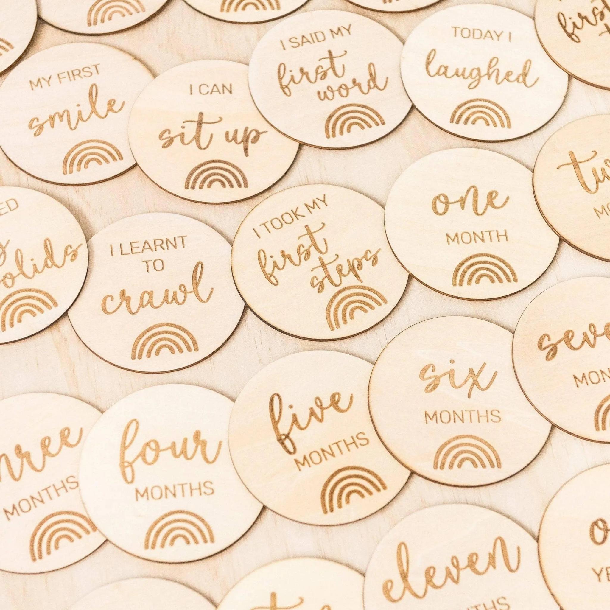 Kiin Baby Baby Milestone Wooden Discs