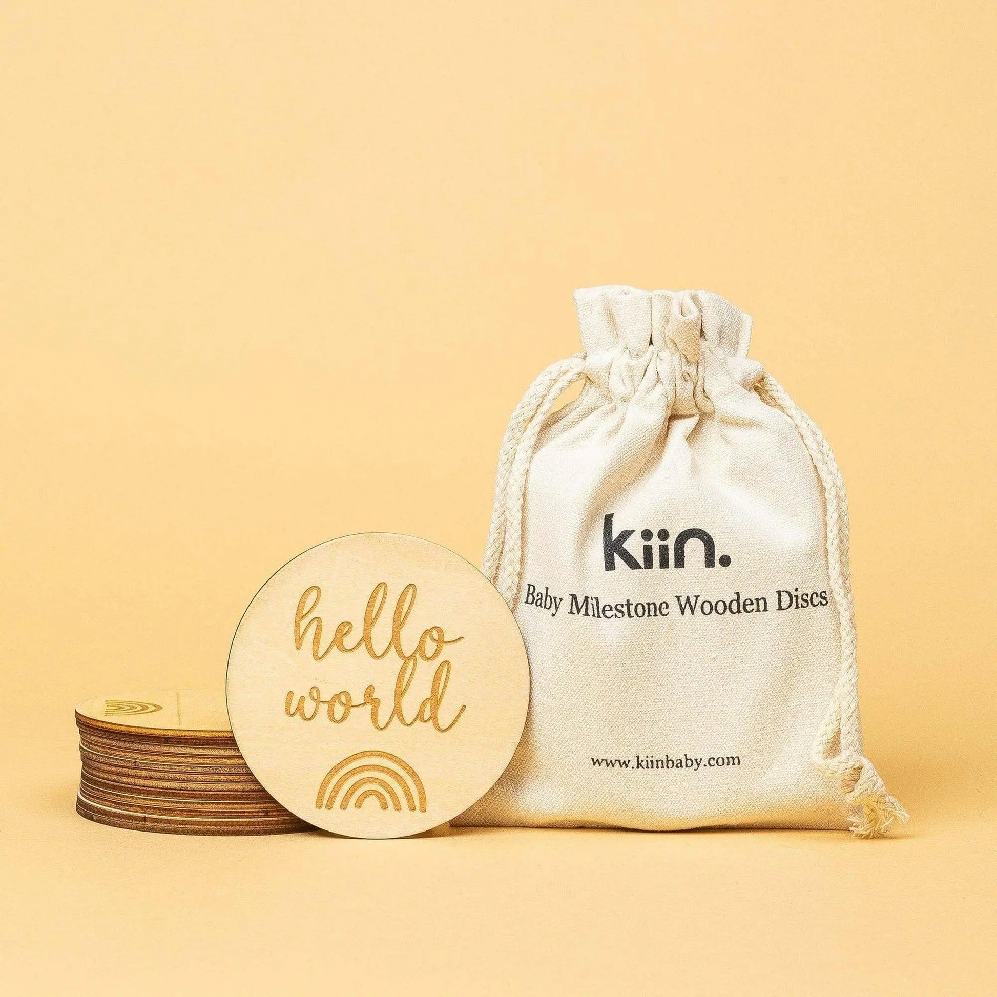 Kiin Baby Baby Milestone Wooden Discs