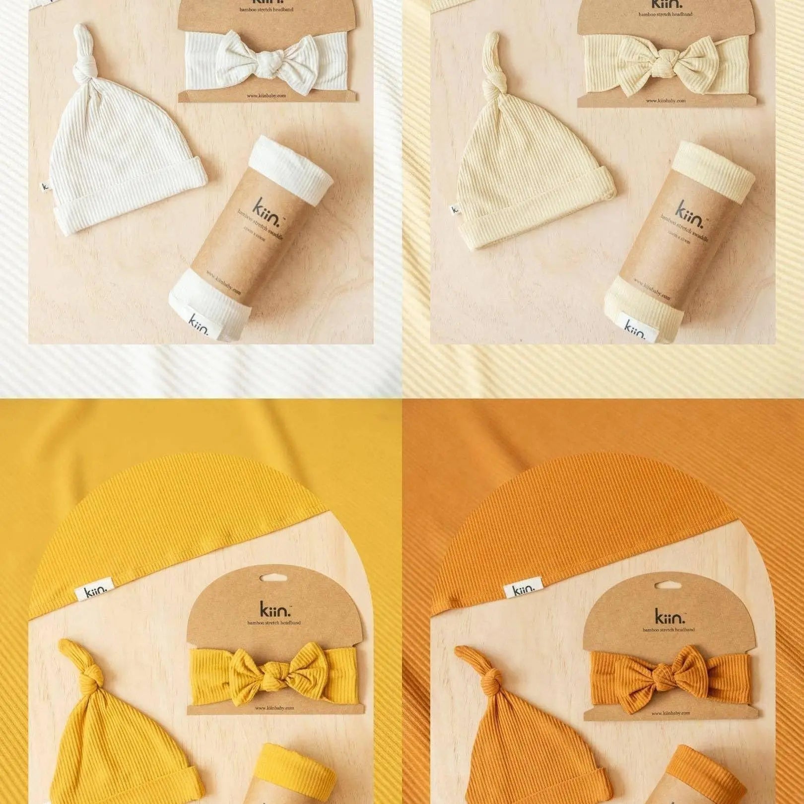 Kiin Baby Bamboo Stretch Beanie - Oat