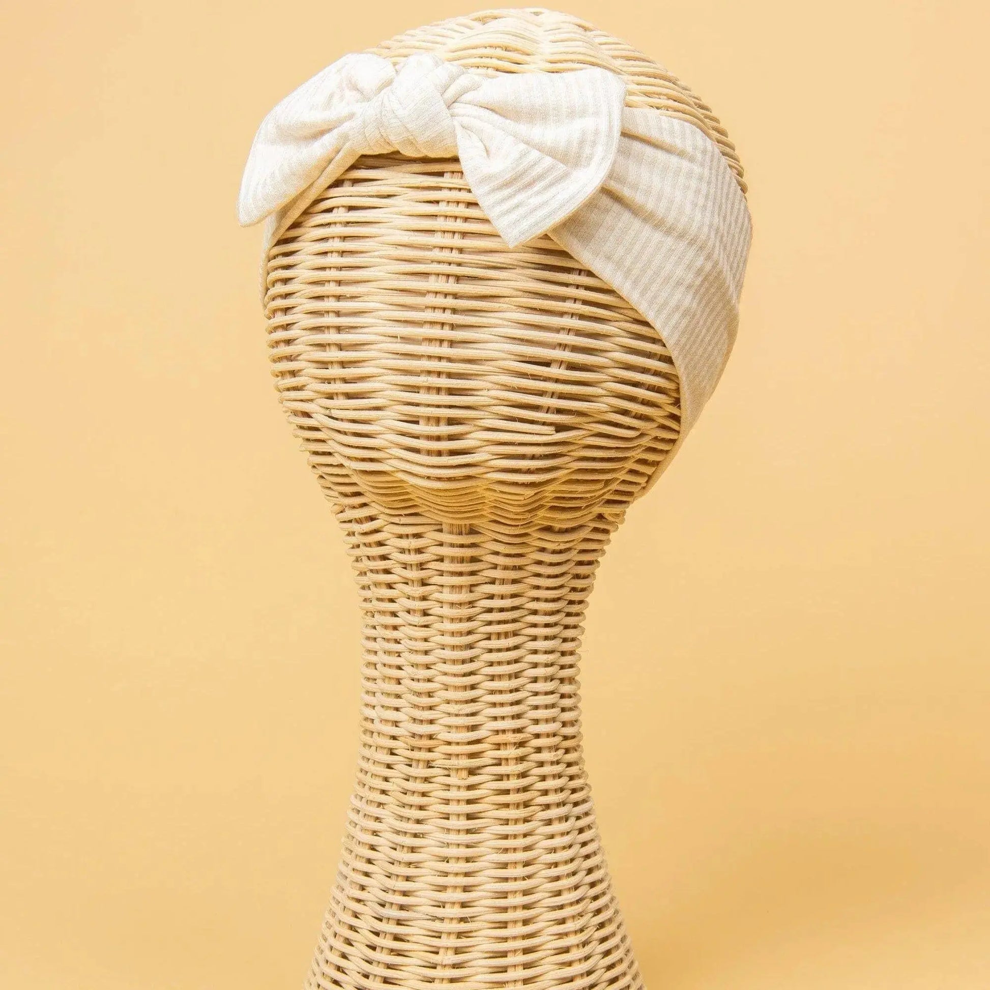 Kiin Baby Bamboo Stretch Bow Headband - Heather