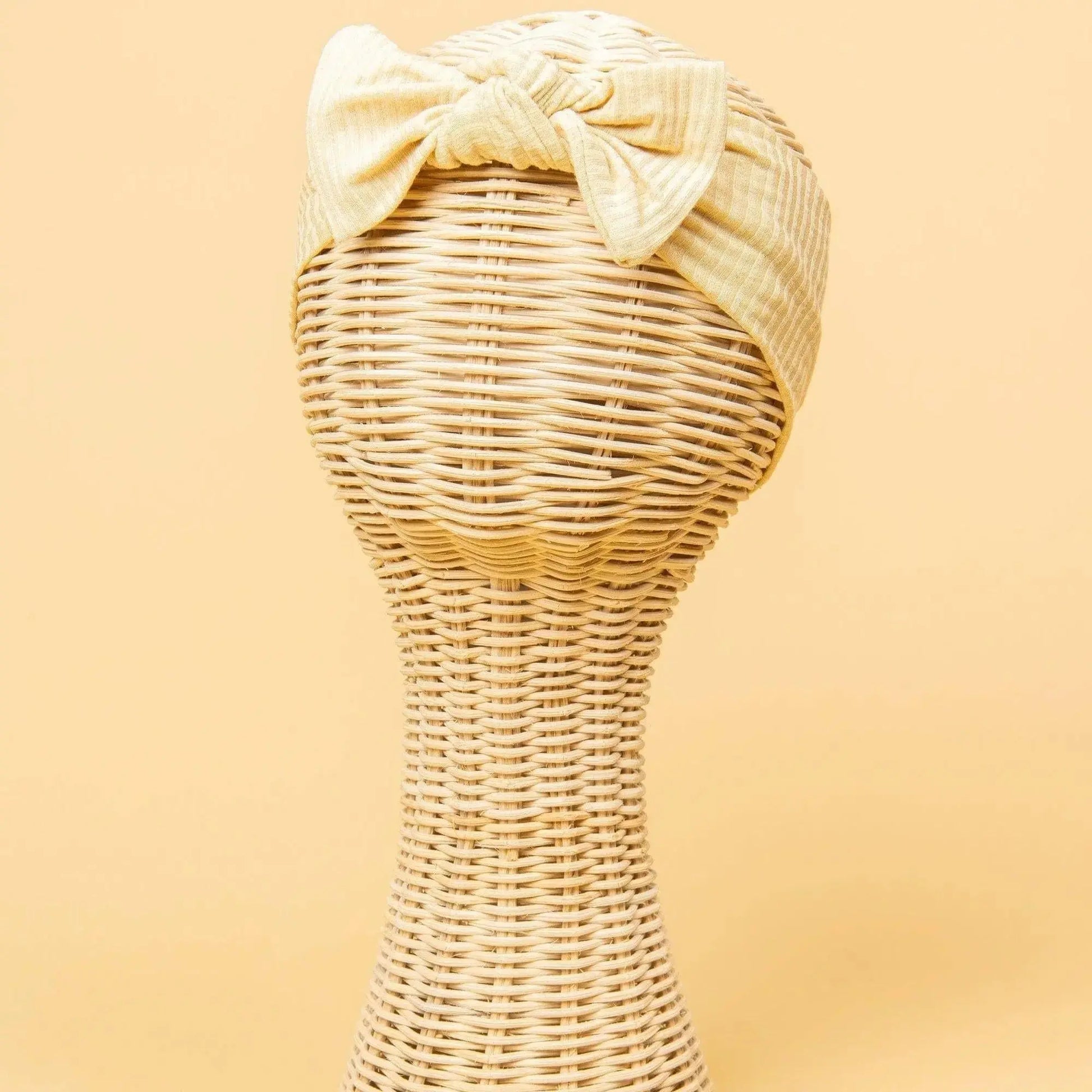 Kiin Baby Bamboo Stretch Bow Headband - Heather