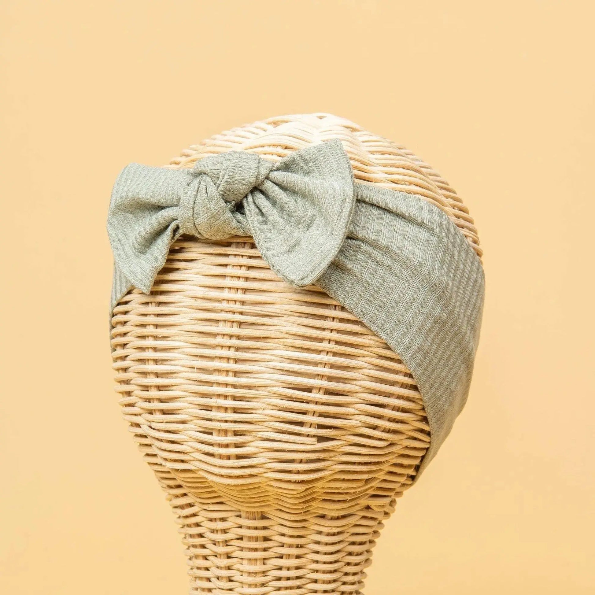 Kiin Baby Bamboo Stretch Bow Headband - Heather