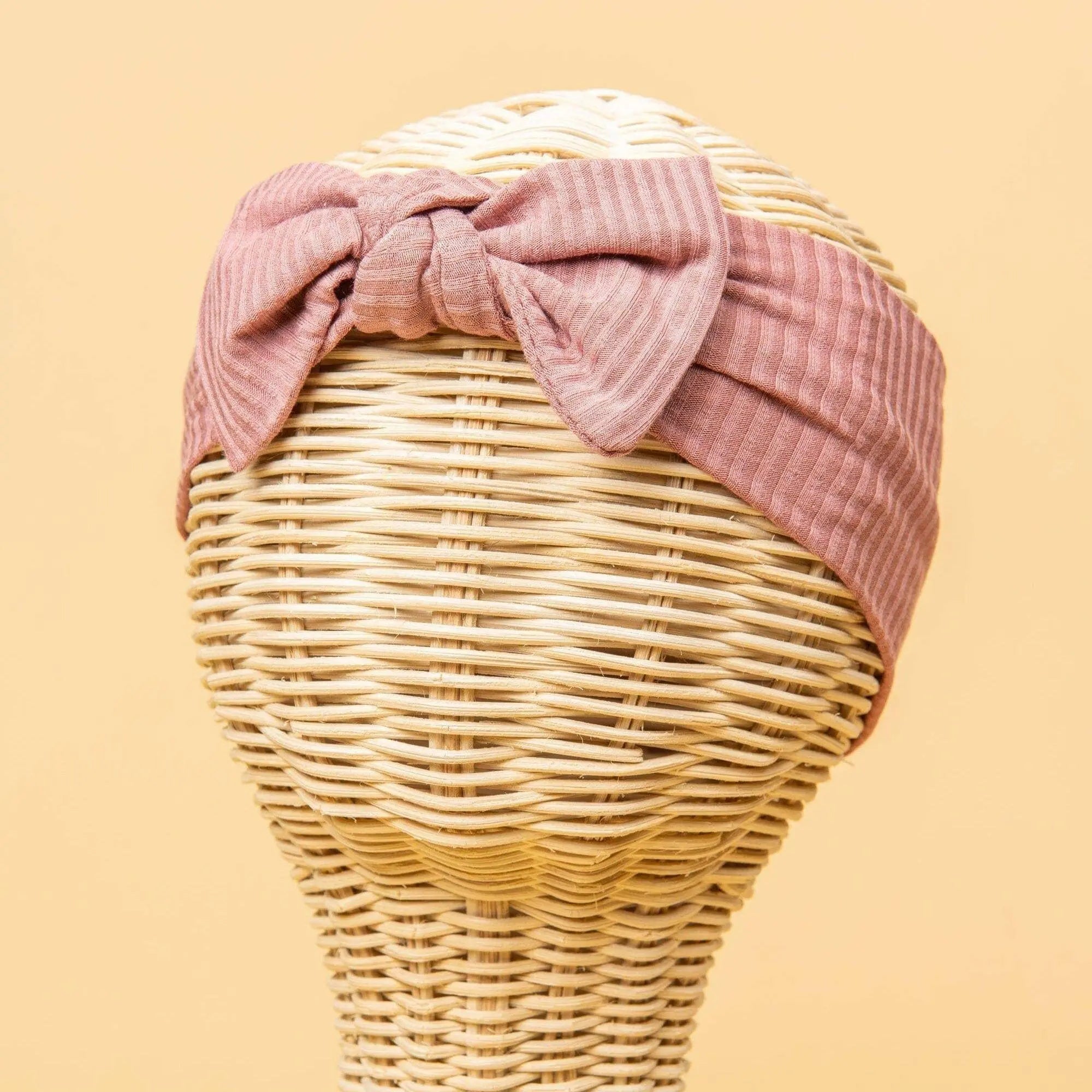 Kiin Baby Bamboo Stretch Bow Headband - Ivory