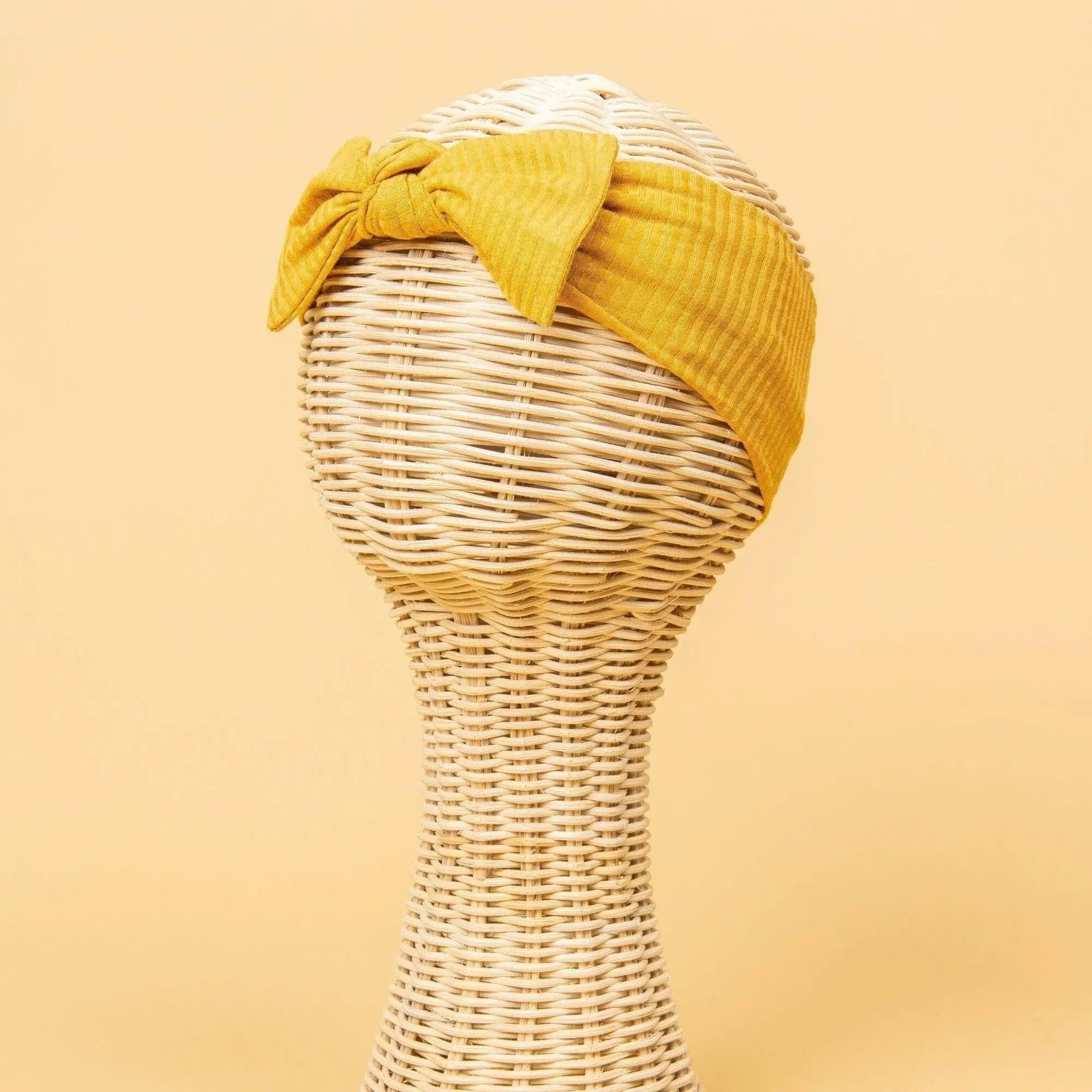 Kiin Baby Bamboo Stretch Bow Headband - Ivory