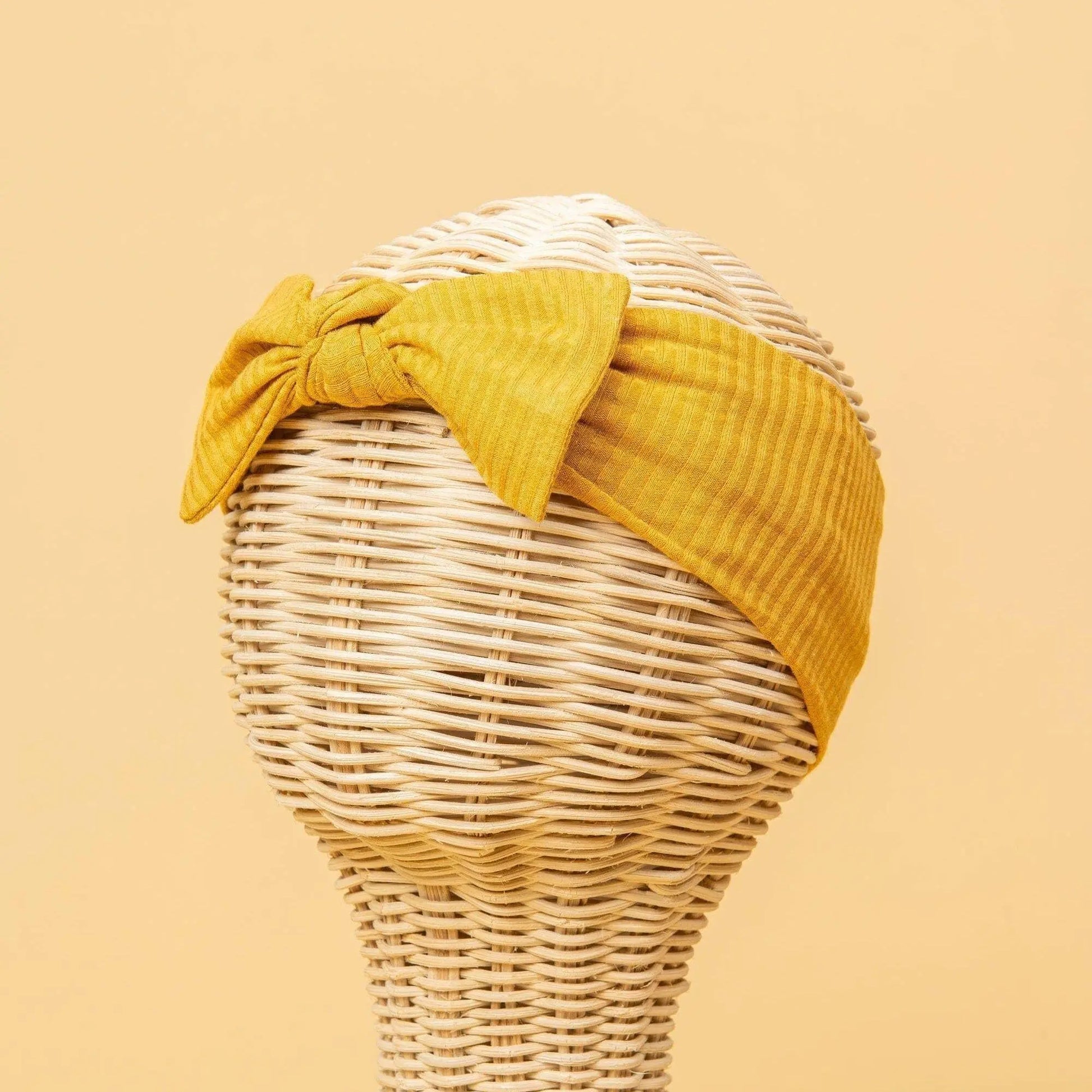 Kiin Baby Bamboo Stretch Bow Headband - Ivory