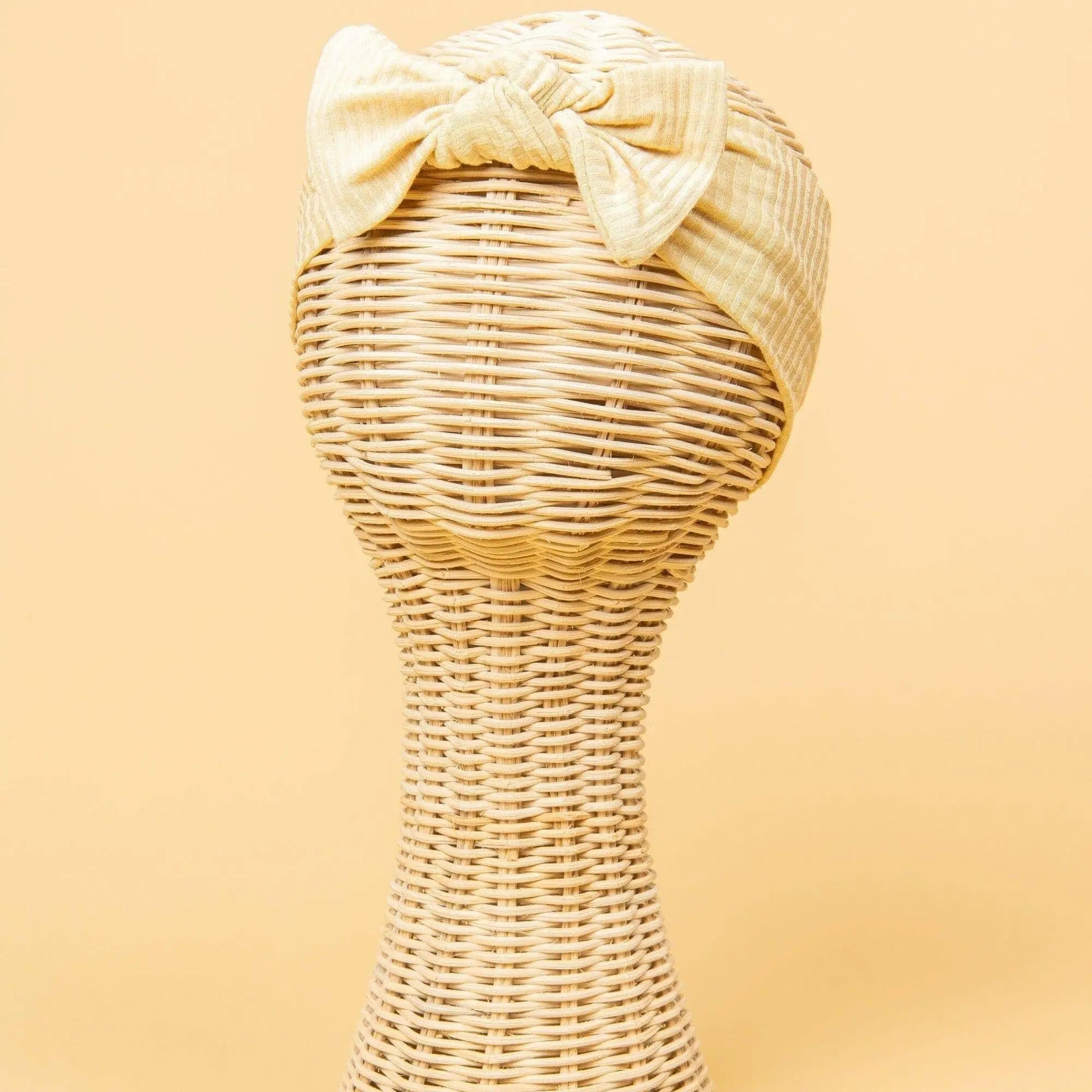 Kiin Baby Bamboo Stretch Bow Headband - Ivory