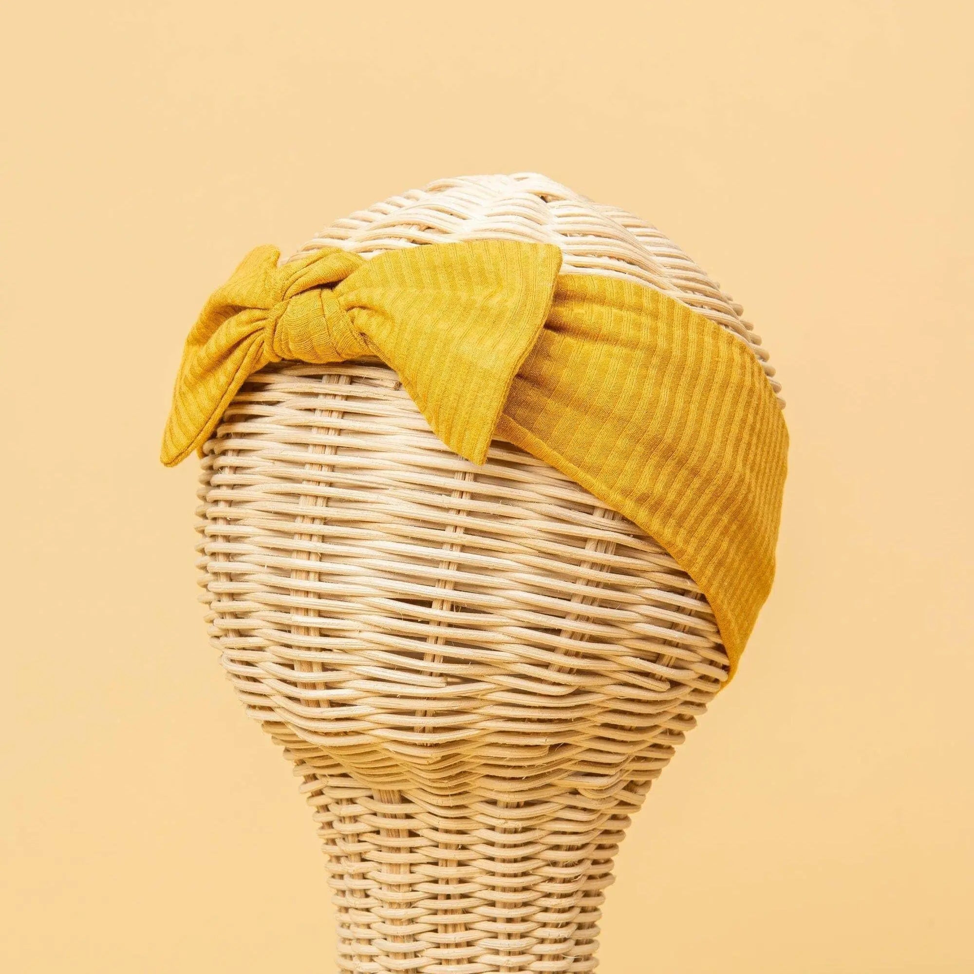 Kiin Baby Bamboo Stretch Bow Headband - Oat