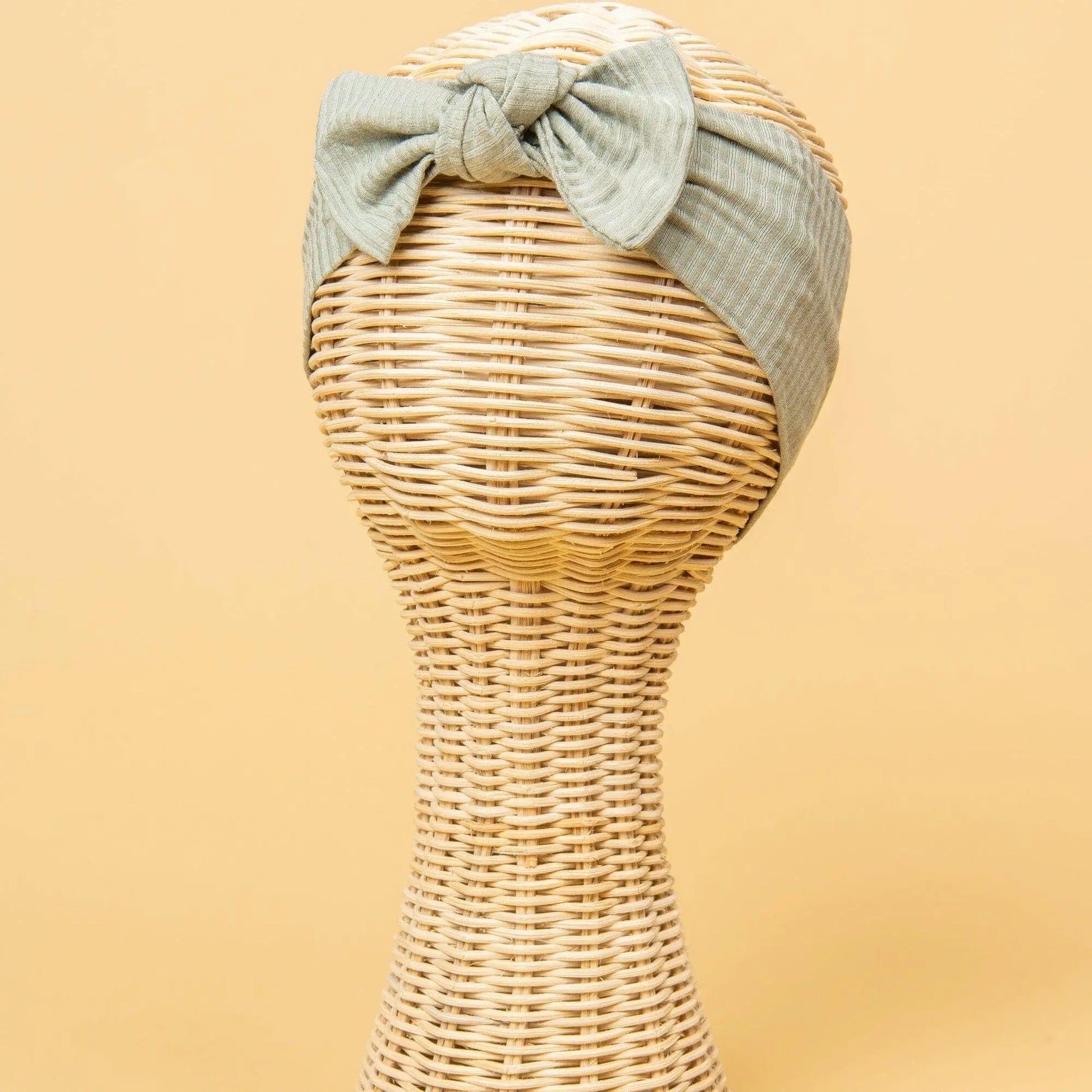 Kiin Baby Bamboo Stretch Bow Headband - Oat