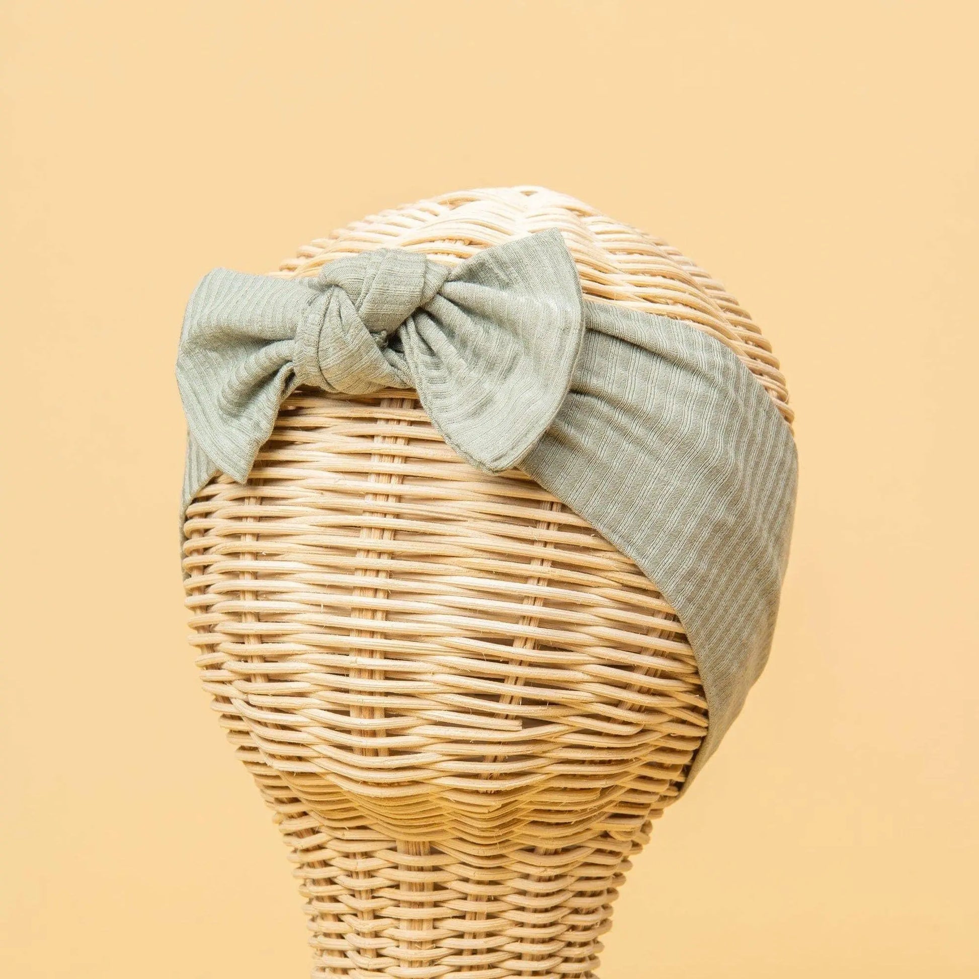 Kiin Baby Bamboo Stretch Bow Headband - Oat