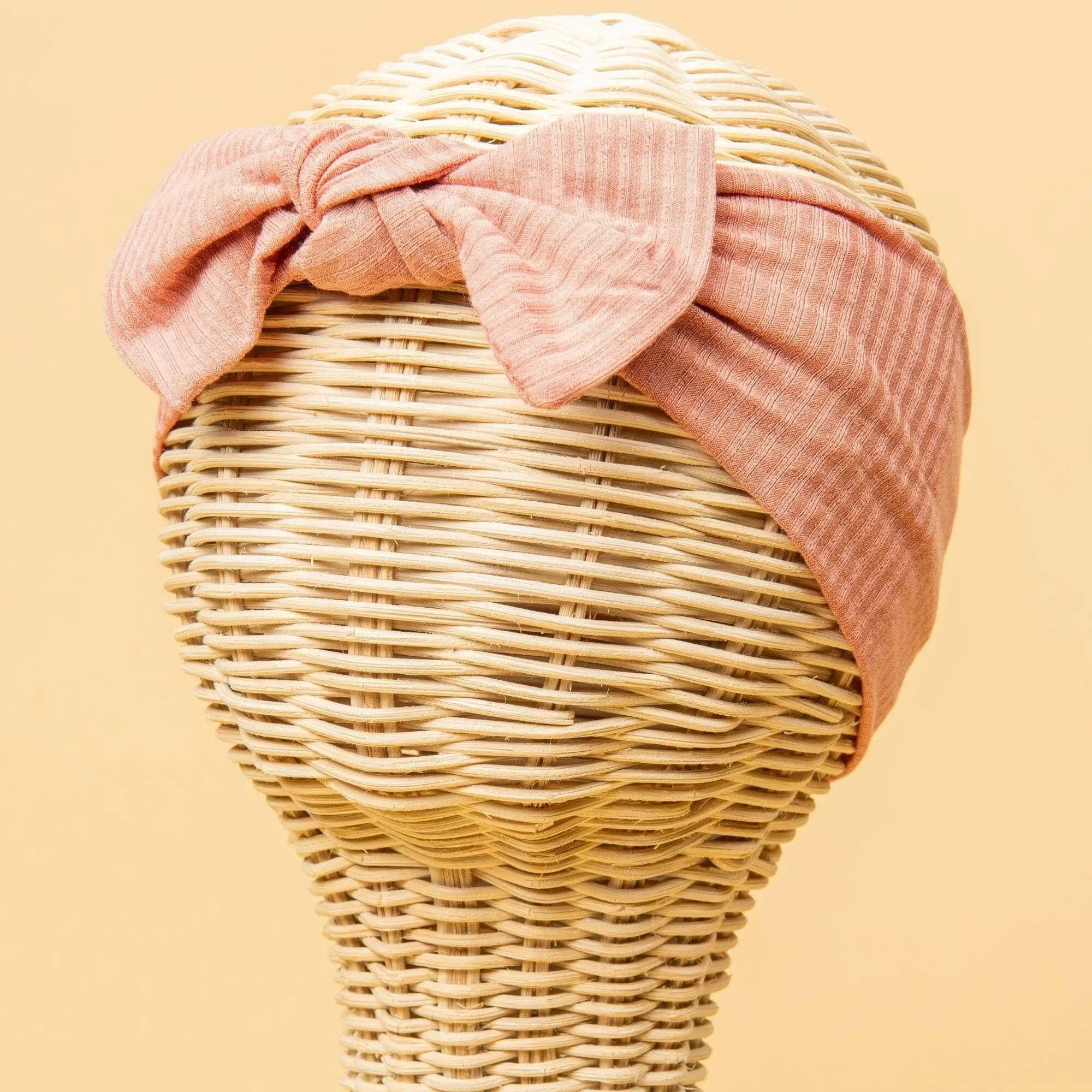 Kiin Baby Bamboo Stretch Bow Headband - Oat