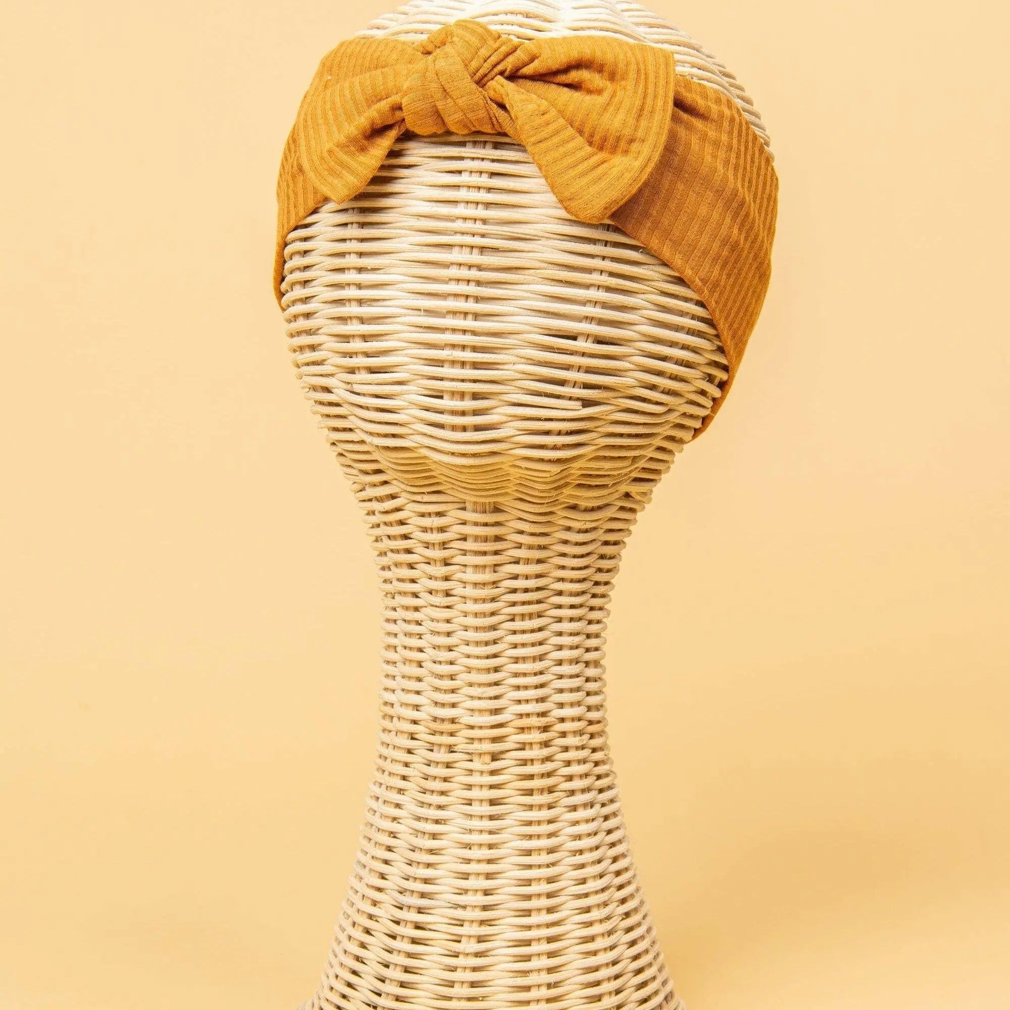 Kiin Baby Bamboo Stretch Bow Headband - Oat