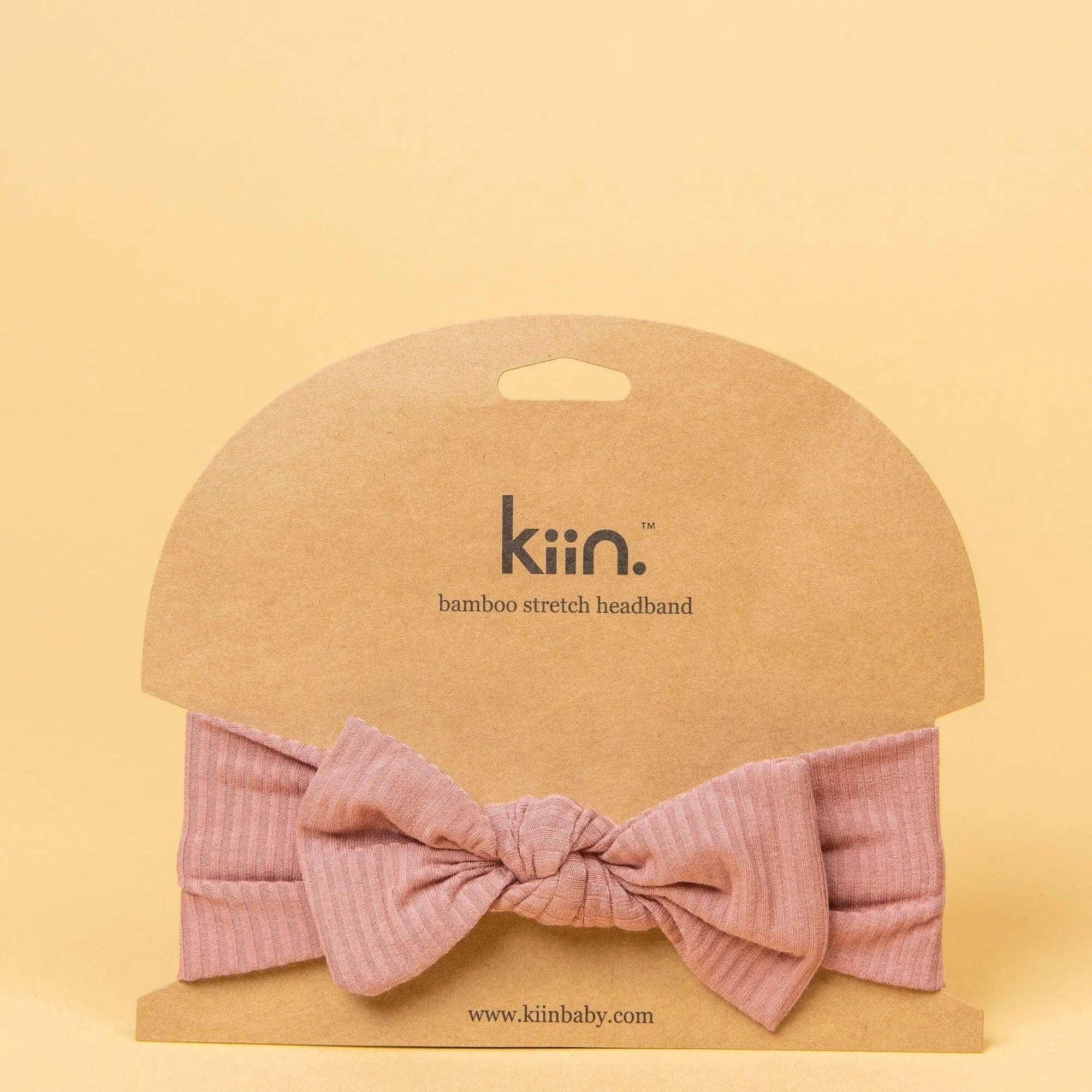 Kiin Baby Bamboo Stretch Bow Headband - Sage
