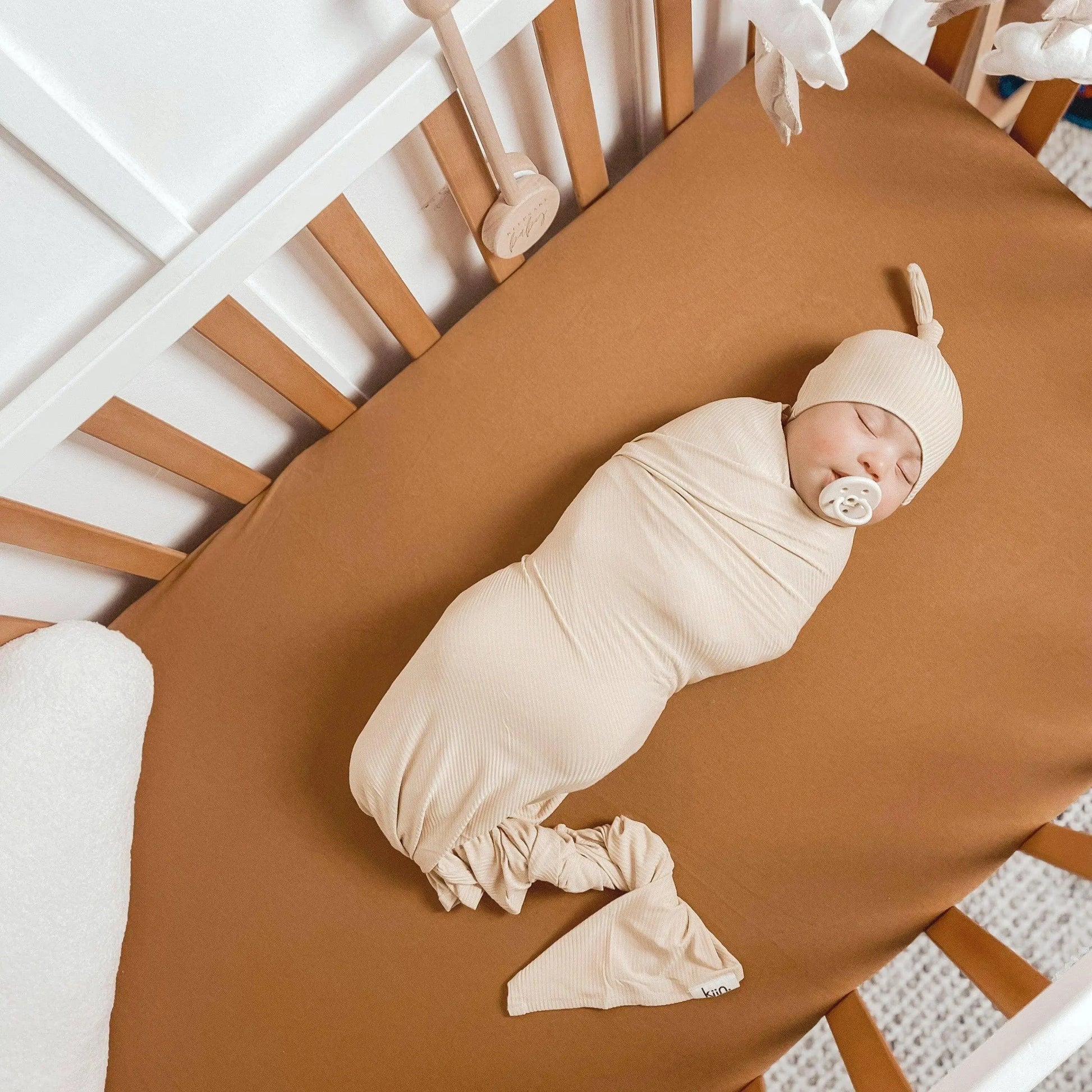 Kiin Baby Bamboo Stretch Swaddle - Ivory