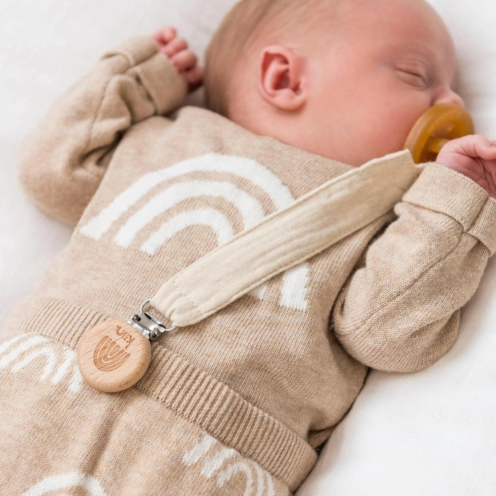 Kiin Baby Cotton Dummy Clip - Cloud