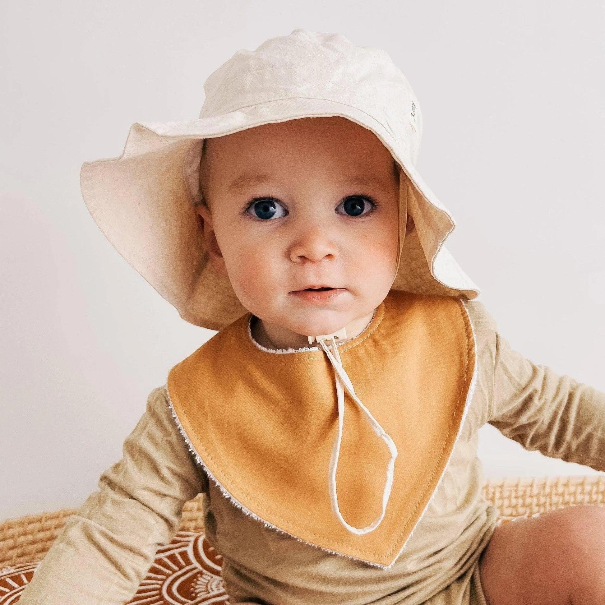 Kiin Baby Cotton Sun Hat - Oatmeal