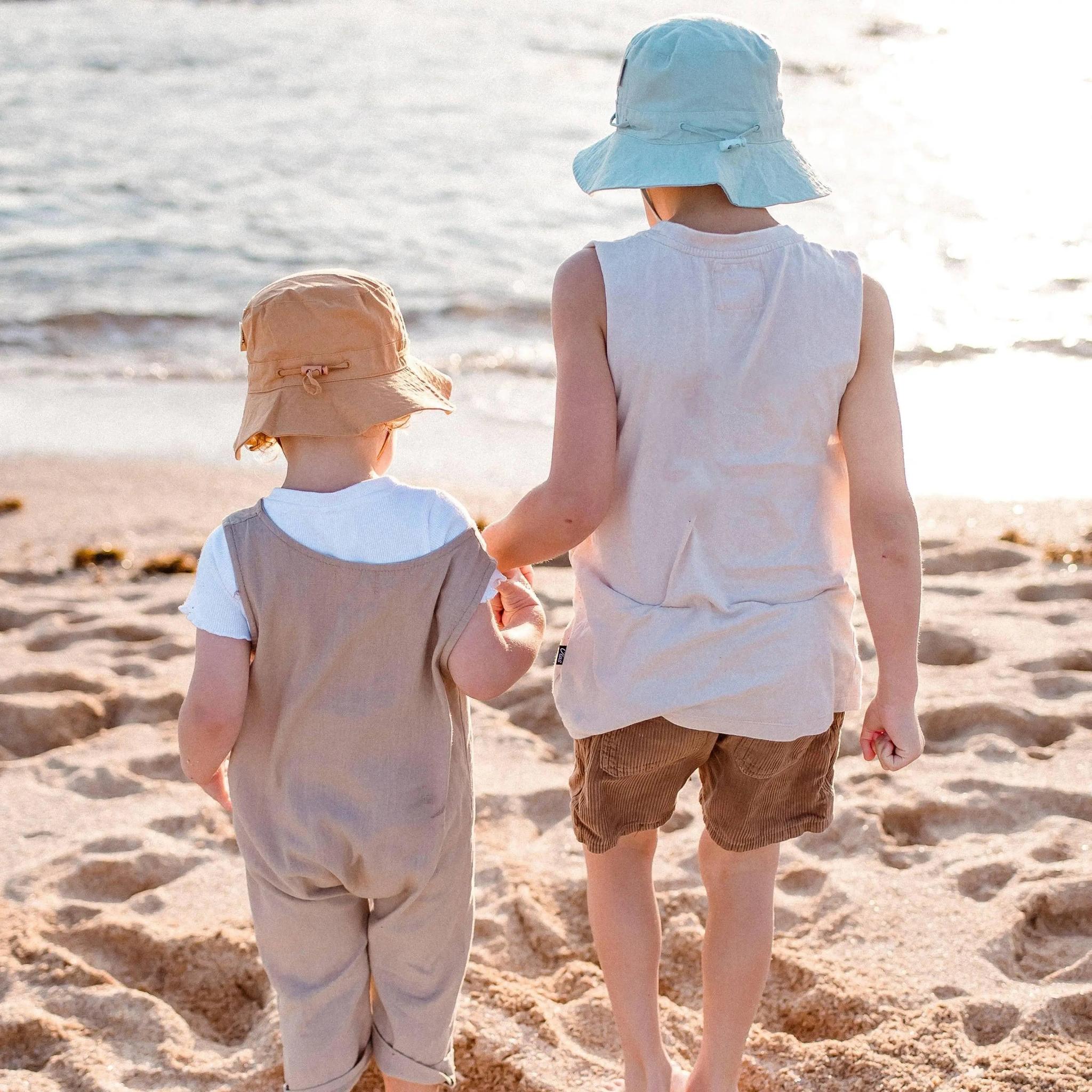 Kiin Baby Cotton Sun Hat - Pastel Sky