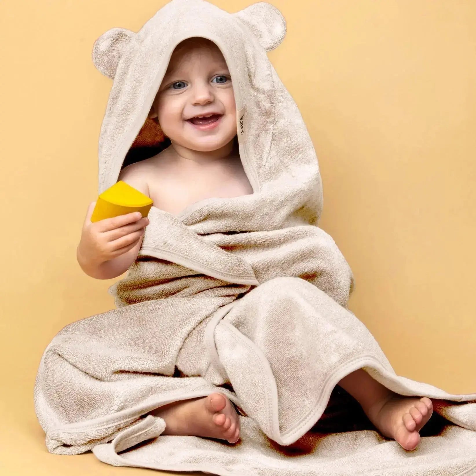 Kiin Baby Hooded Towel - Ivory  