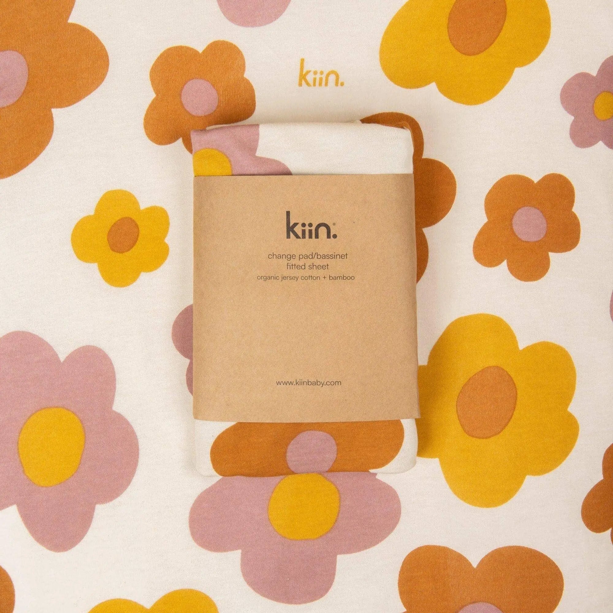 Kiin Baby Organic Change Pad/Bassinet Sheet - Sage