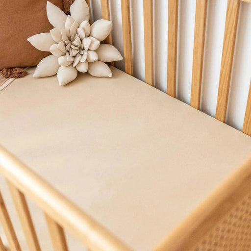 Kiin Baby Organic Cot Sheet - Rainbow Ivory Umber