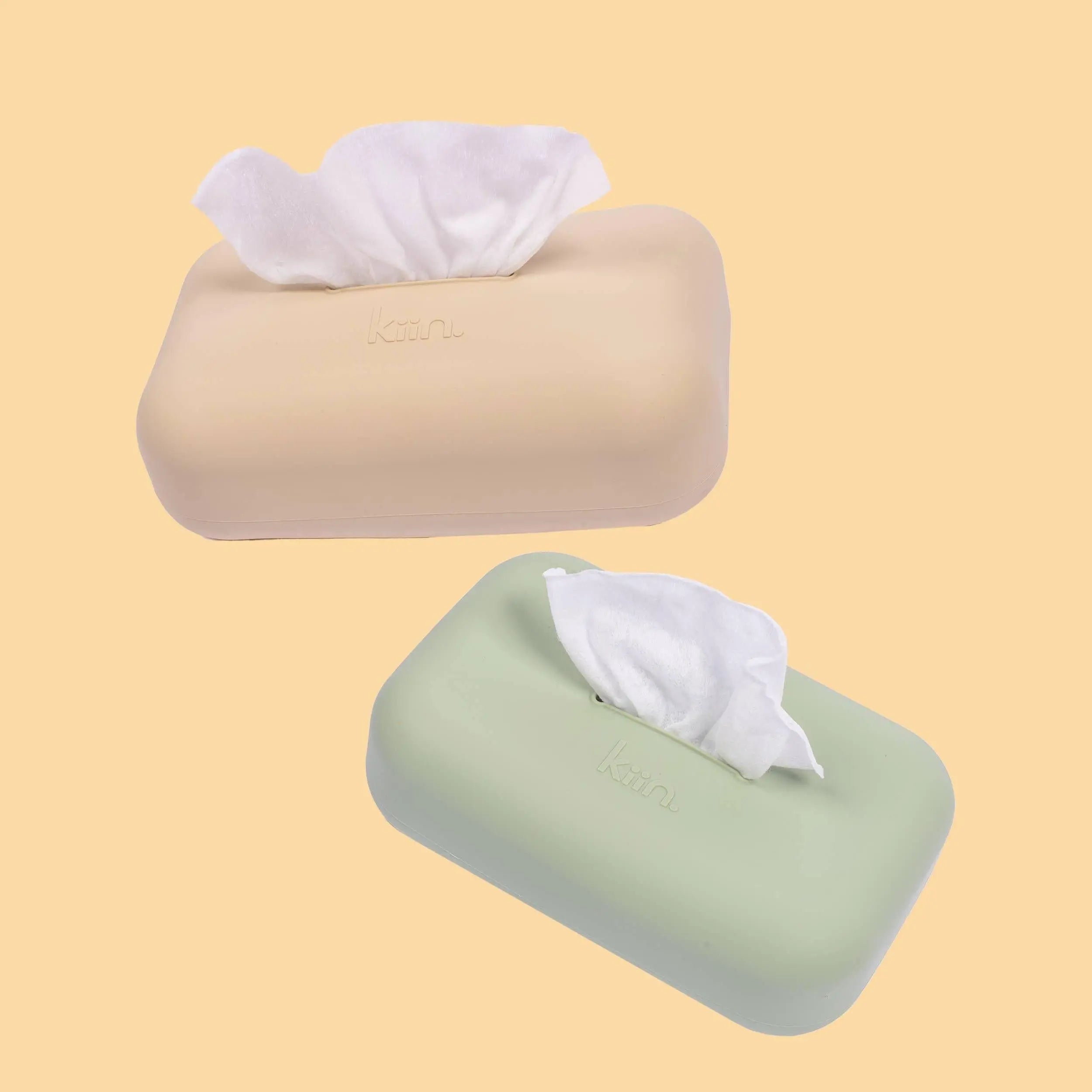 Kiin Baby Silicone Wipes Cover - Sage